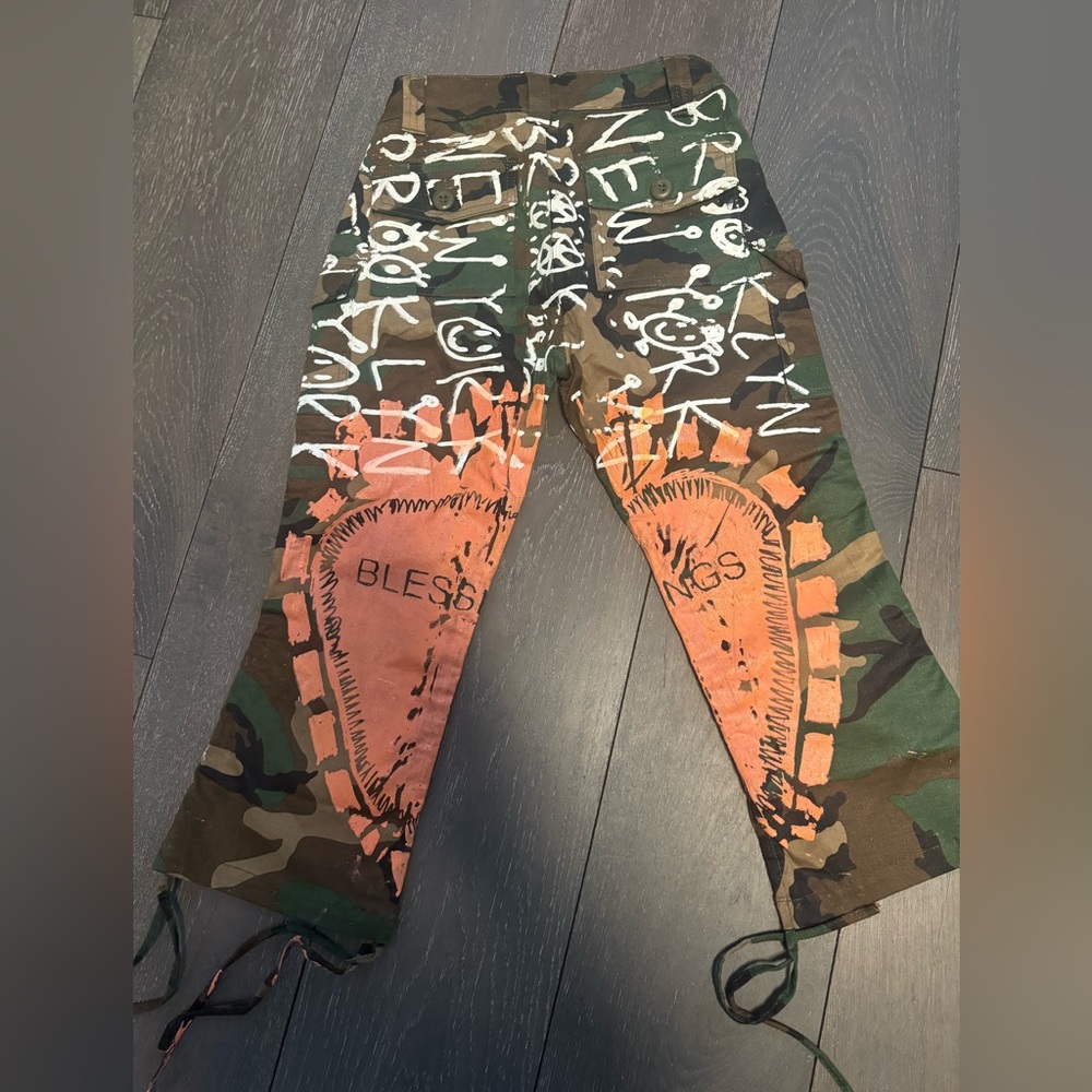 This one of a kind piece of upcycled clothing by Doodie founder of Snow Milk - Picture 2 of 8